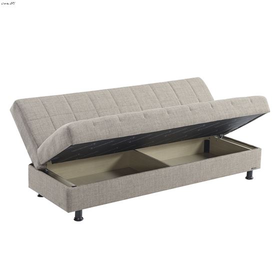 Sasta Brown Convertible Sofa Bed with Storage-2