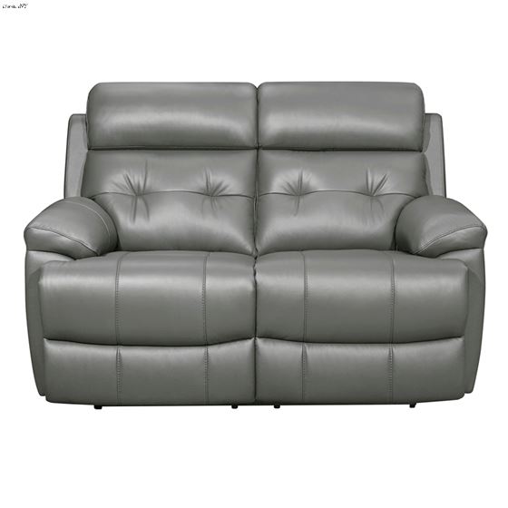 Lambent Grey Leather Reclining Loveseat 9529GRY-2