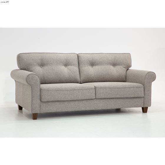 Gloria Queen Size Sofa Sleeper in Grey Fabric by Luonto Furniture