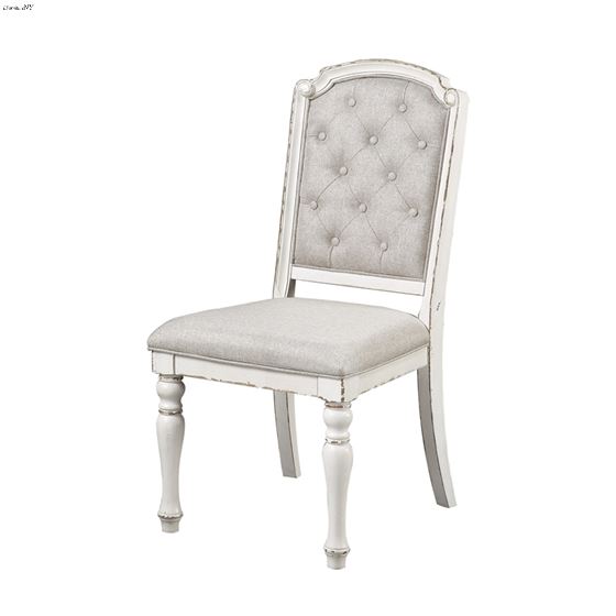 Willowick Weathered Antique White Dining Side Chair 1614S side