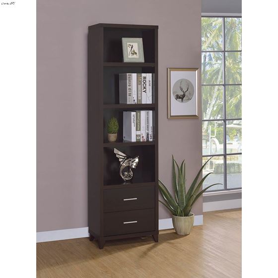 Cappuccino 2 Drawer Media Tower 700882-4