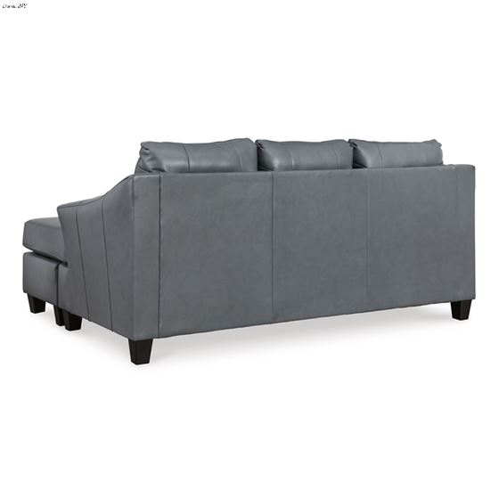 Genoa Steel Leather Sofa Chaise 47705-4