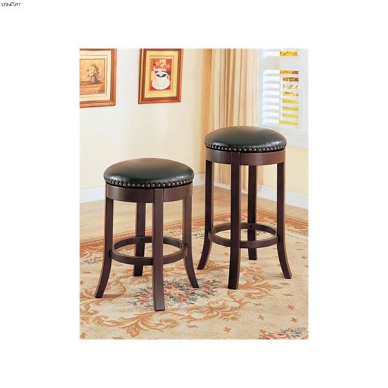 Backless Wood Swivel Counter Stool 101059 in room2