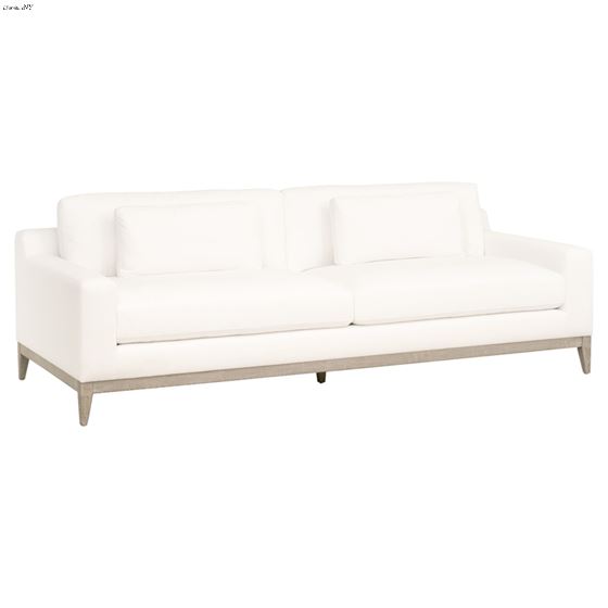 Vienna White 96 Inch Track Arm Sofa by Essentials for Living