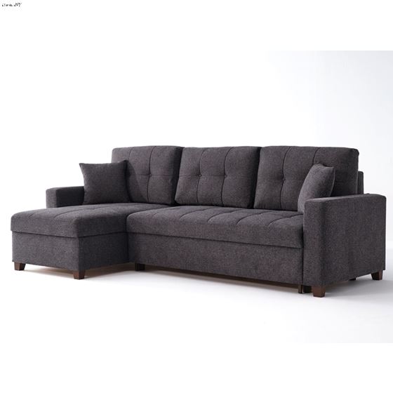 Mocca Sleeper Sectional Dupont Anthracite