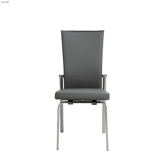 Chintaly Molly Grey Dining Side Chair - Front