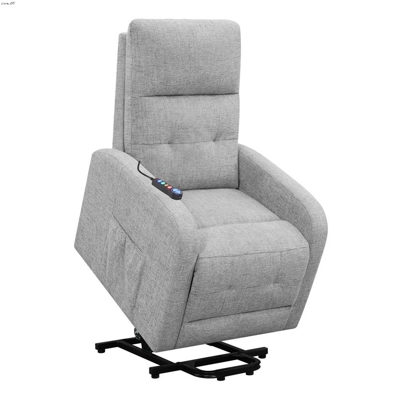 Howie Light Grey Power Lift Chair Recliner 609402P
