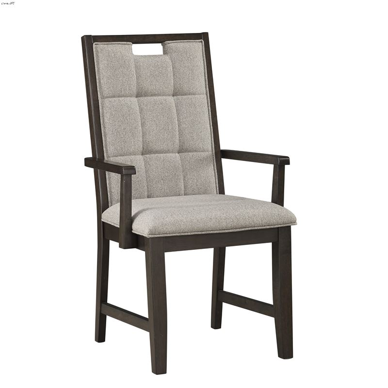 Rathdrum Light Grey Upholstered Dining Arm Chair 5