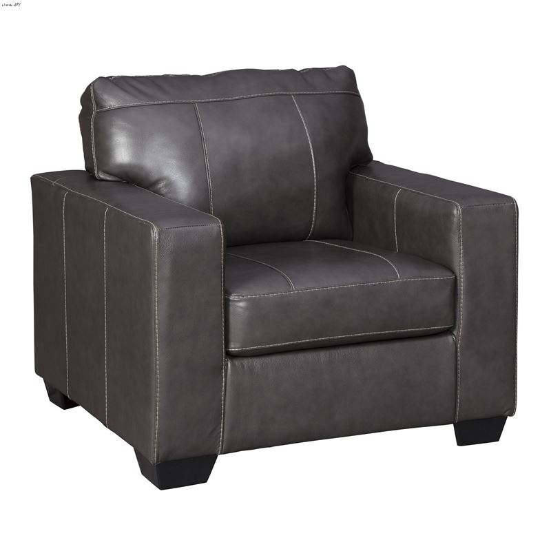 Morelos Grey Leather Chair 3450320