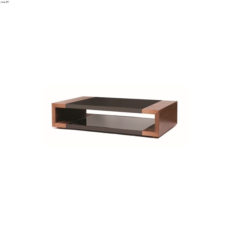 Flex Walnut and Black Coffee Table