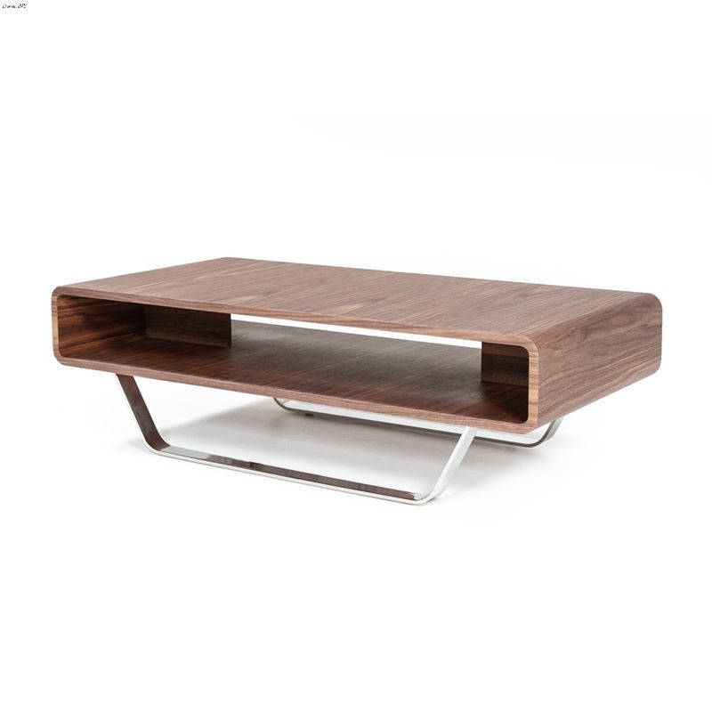 Modrest Avis Modern Walnut Matte Coffee Table