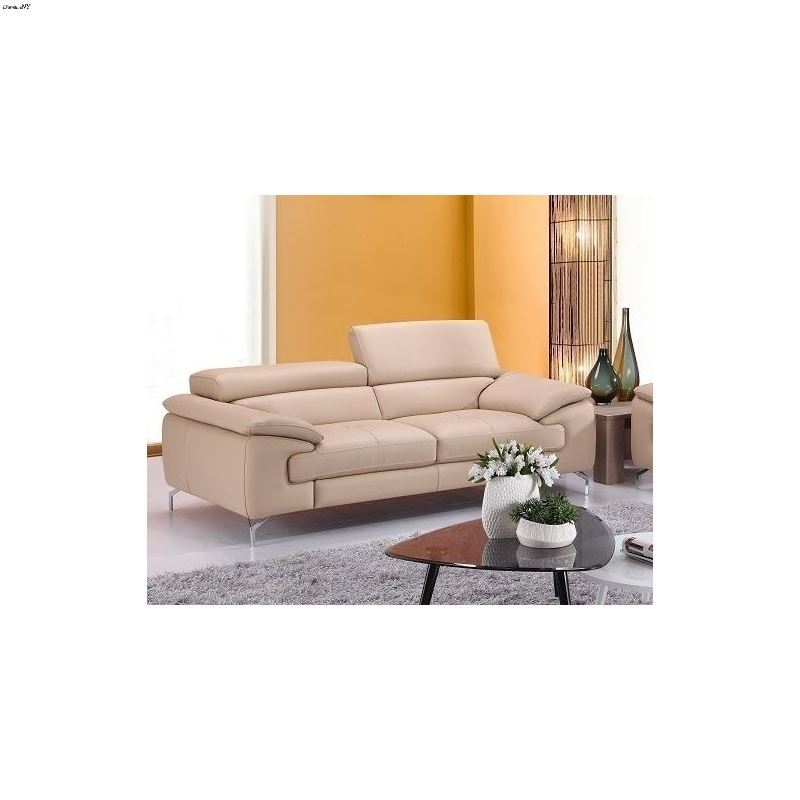 A973 Peanut Leather Sofa
