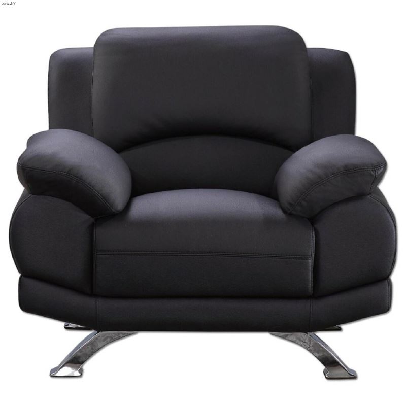 Modern 117 Black Leather Chair