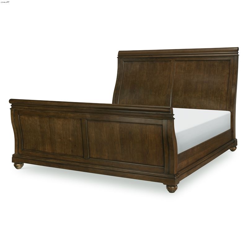 Coventry King Sleigh Bed in Classic Cherry Finish