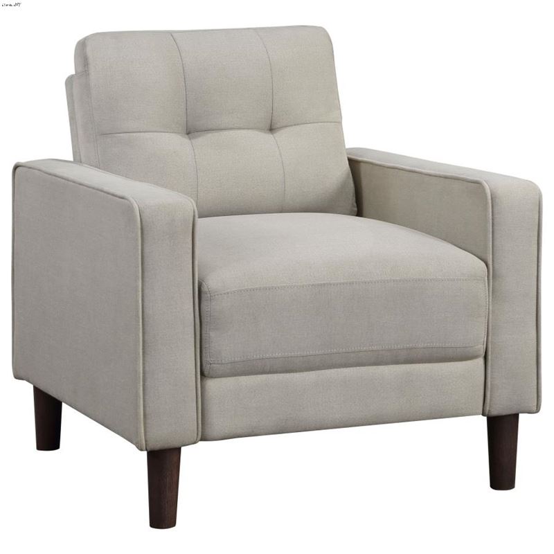 Bowen Beige Track Arm Tufted Accent Chair 506787