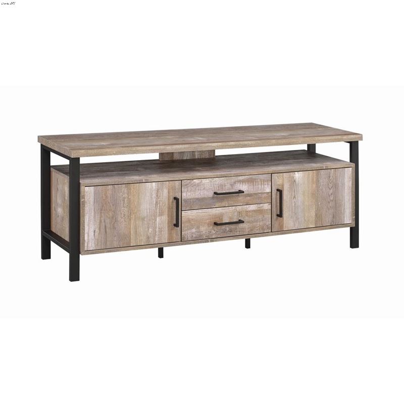 Weathered Oak 59 inch 2 Drawer TV Stand 722572