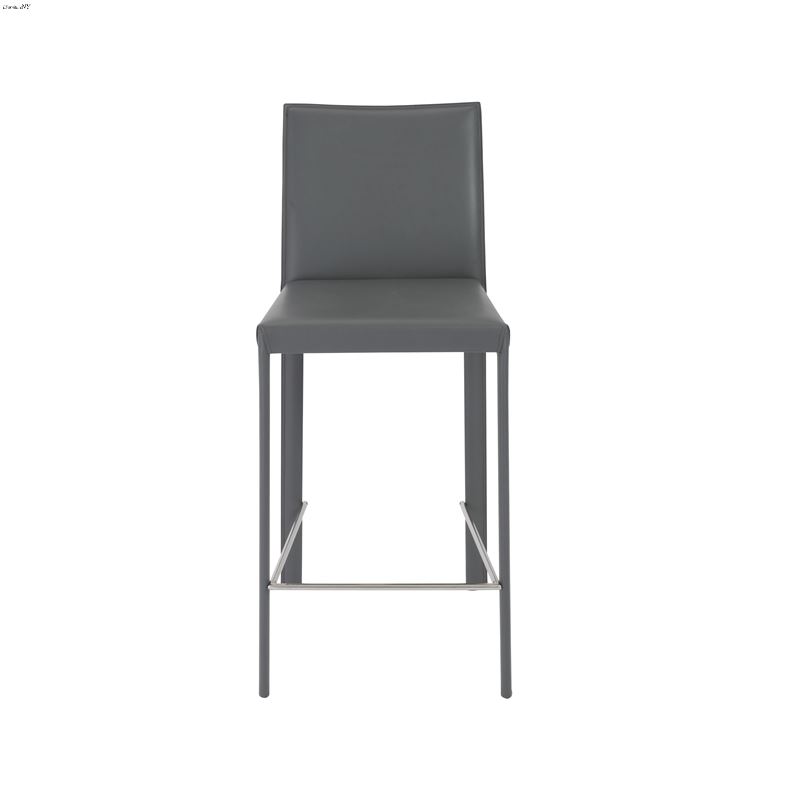 Hasina Grey Counter Stool 38626GRY by Euro Style-2
