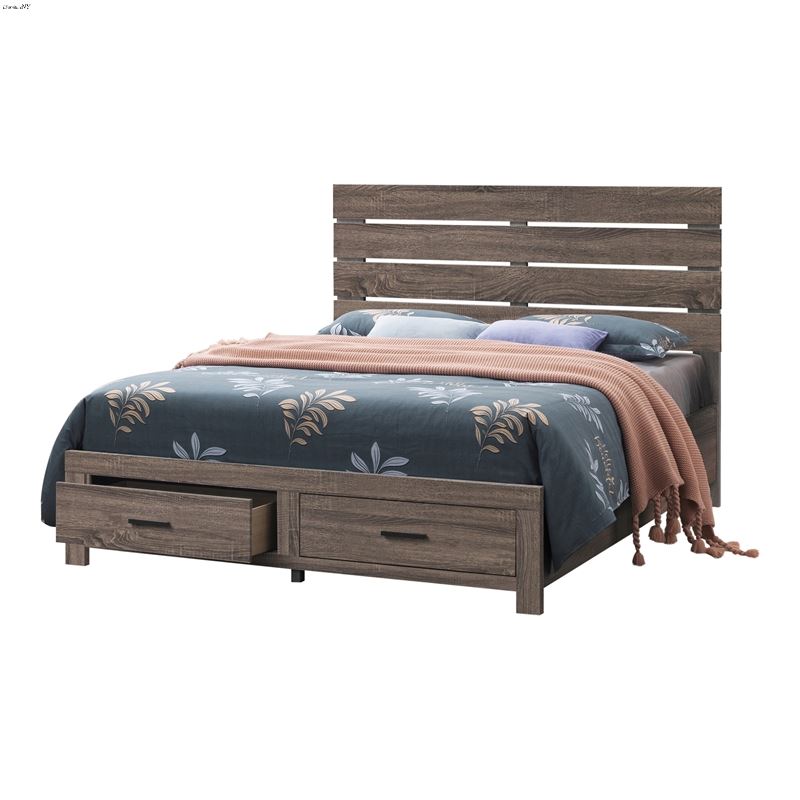 Brantford Barrel Oak King Storage Bed 207040KE