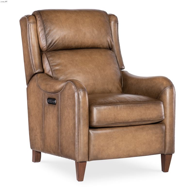 Carrington Nature Leather Power Recliner with Powe