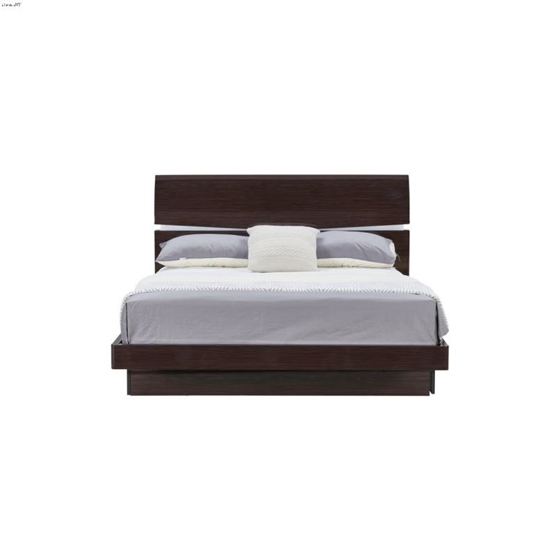 Aurora Wenge Queen Storage Bed