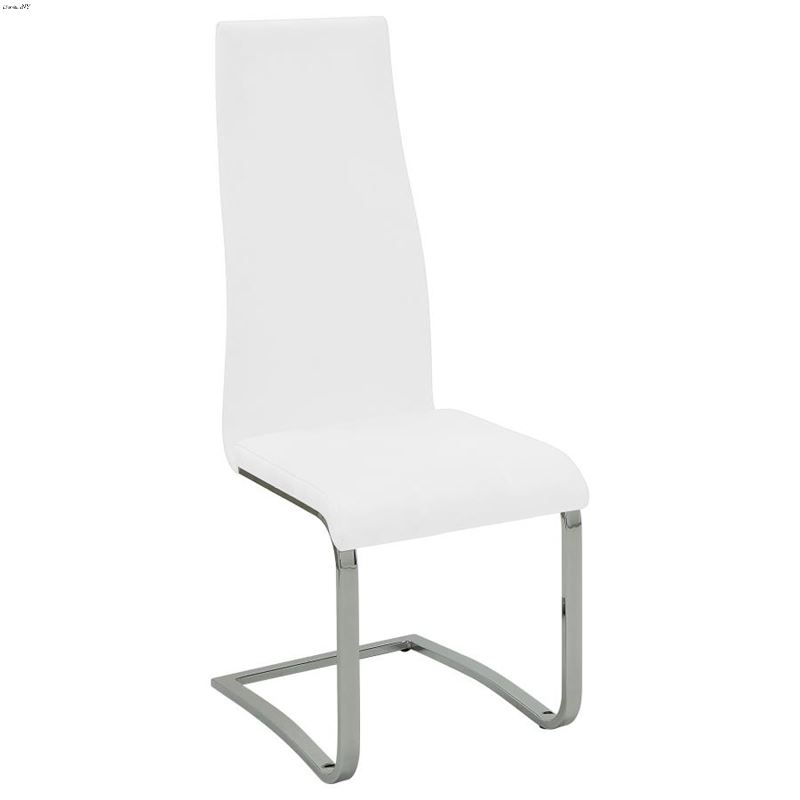 Montclair Modern Upholstered Side Chair White And 