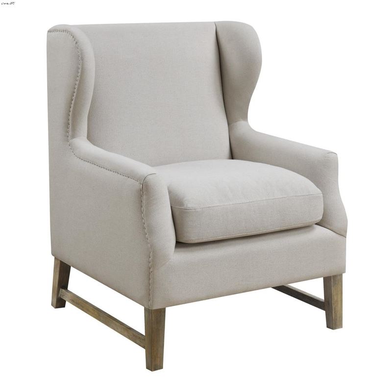 Fleur Beige Wing Back Accent Chair 902490