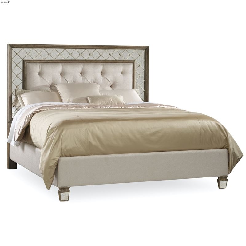 Sanctuary Mirrored Upholstered Bed 5414-908