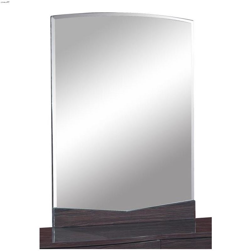 Aurora Wenge Bedroom Mirror by Global Furniture US