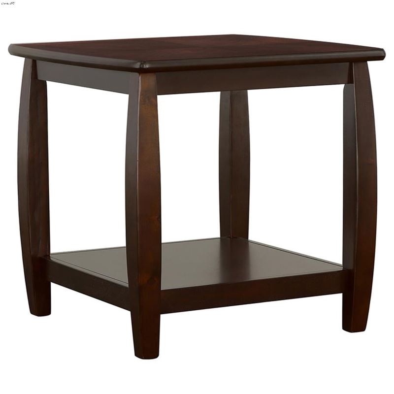 Dixon Espresso Square Wood End Table 701077