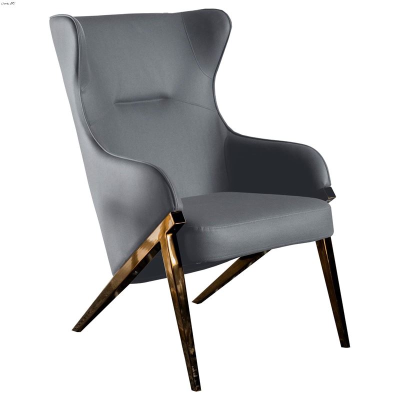 Walker Slate and Bronze Accent Chair 903053