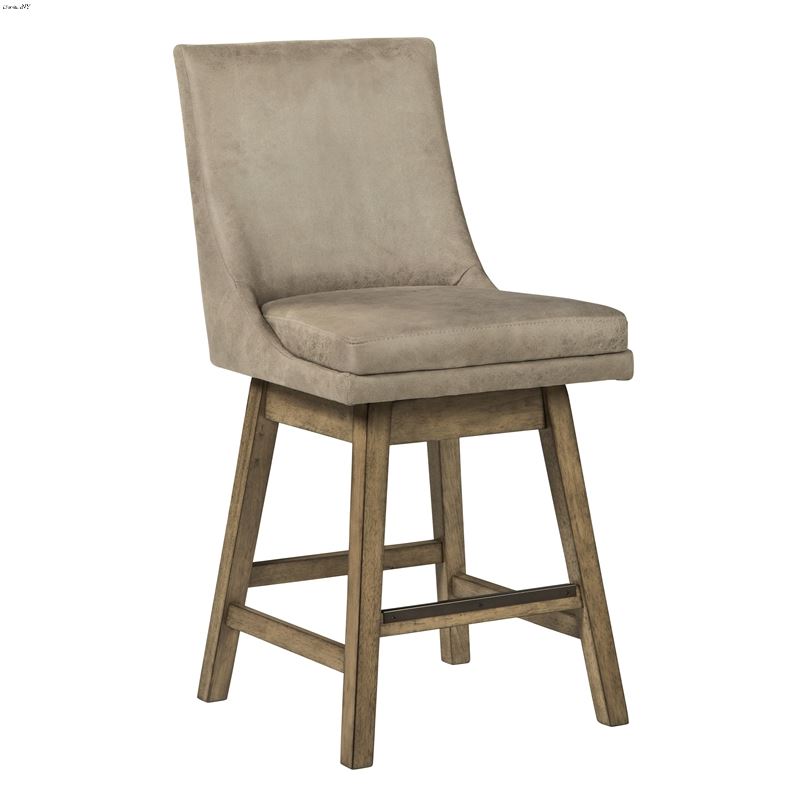 Tallenger Beige Swivel Counter Stool D380-524 - Se