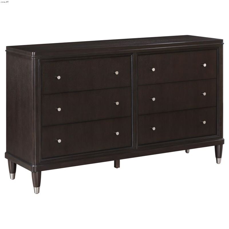 Emberlyn Rich Brown 6 Drawer Dresser 223063