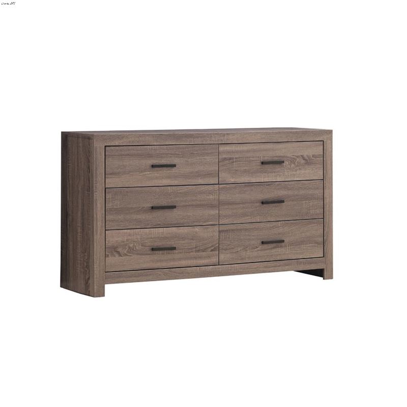 Brantford Barrel Oak 6 Drawer Dresser 207043