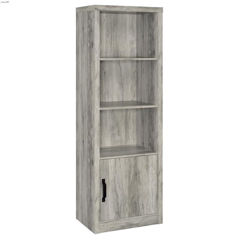 Burke Grey Driftwood 3 Shelf Media Tower 707726