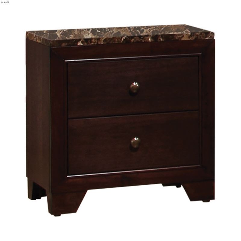 Conner Cappuccino 2 Drawer Nightstand 200422
