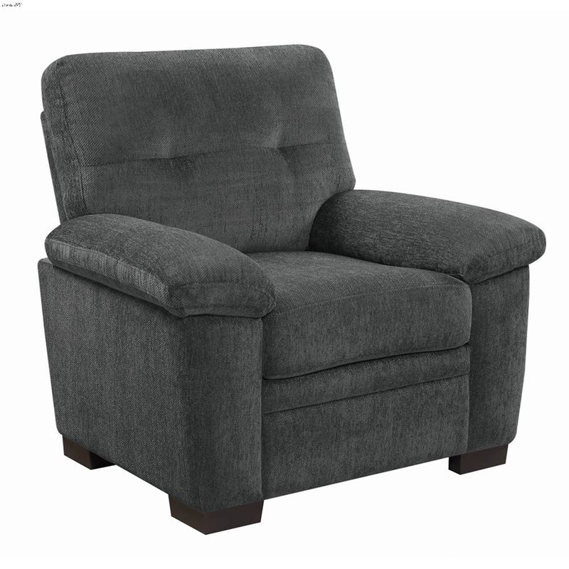 Fairbairn Charcoal Fabric Arm Chair 506586