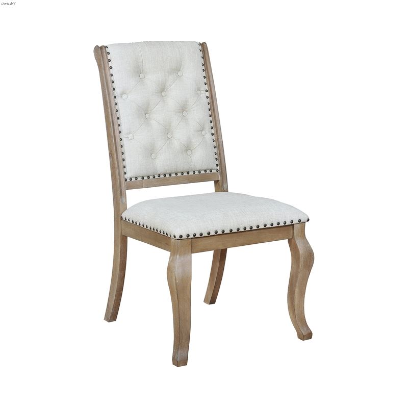 Brockway Cove Tufted Upholstered Side Chair Cream