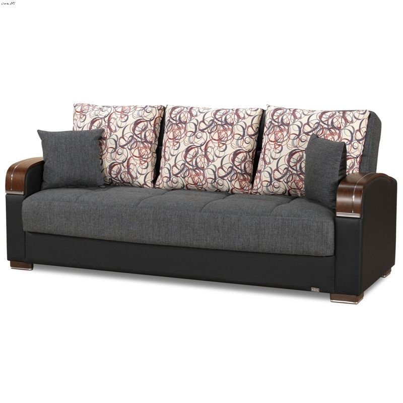 Mobimax Grey Fabric Sofa Bed-2