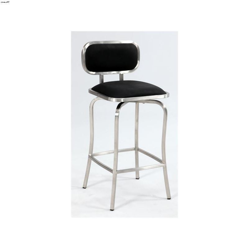 Modern Swivel Counter Stool 1192 Black By Chintaly