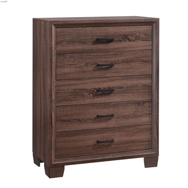 Brandon Warm Brown 5 Drawer Chest 205325