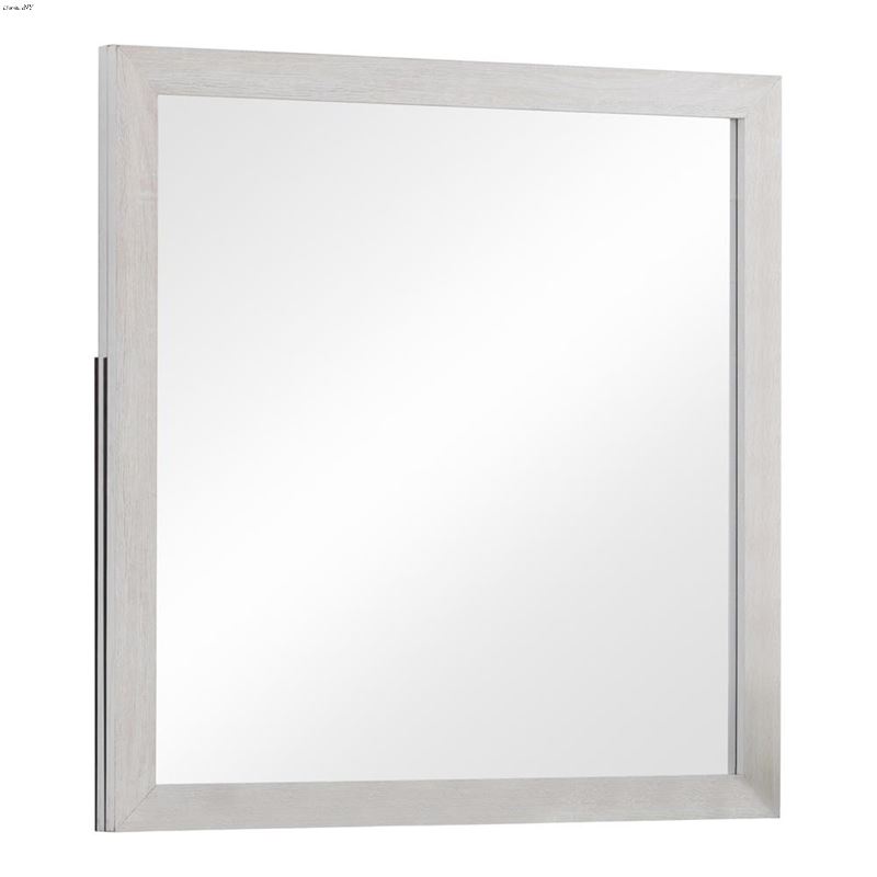 Marion Coastal White Square Dresser Mirror 207054