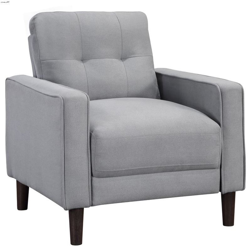 Bowen Grey Track Arm Tufted Accent Chair 506783