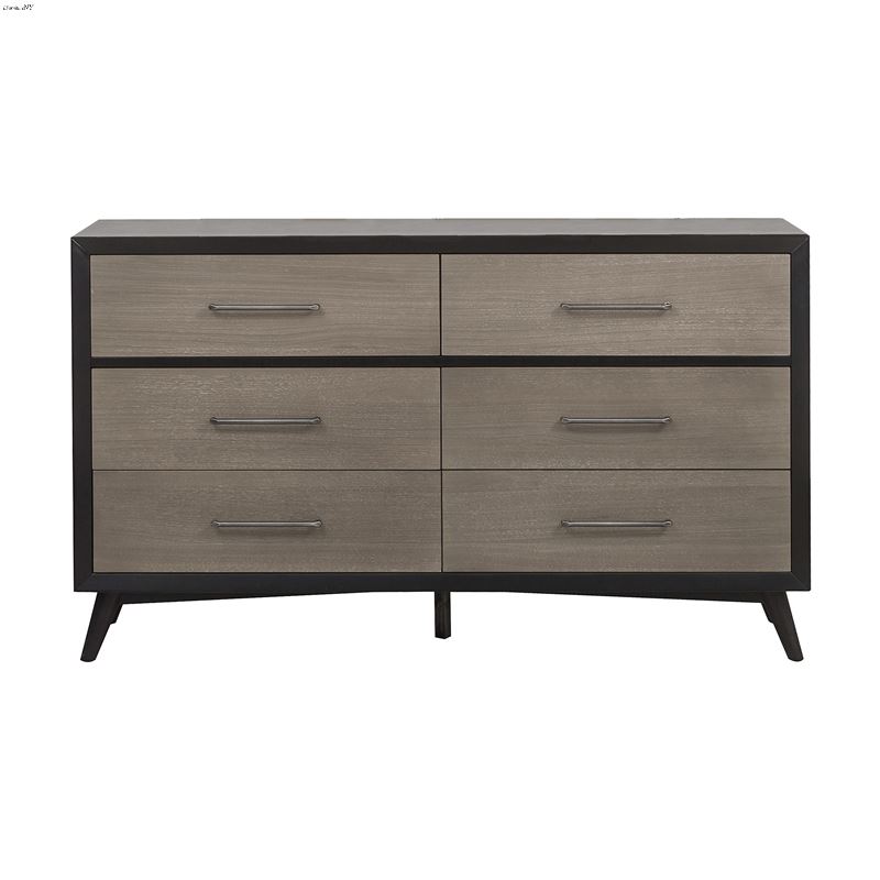 Raku Contemporary 6 Drawer Dresser 1711 5 By Homelegance