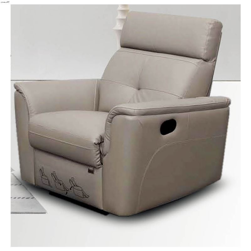 Modern 8501 Grey Italian Leather Chair