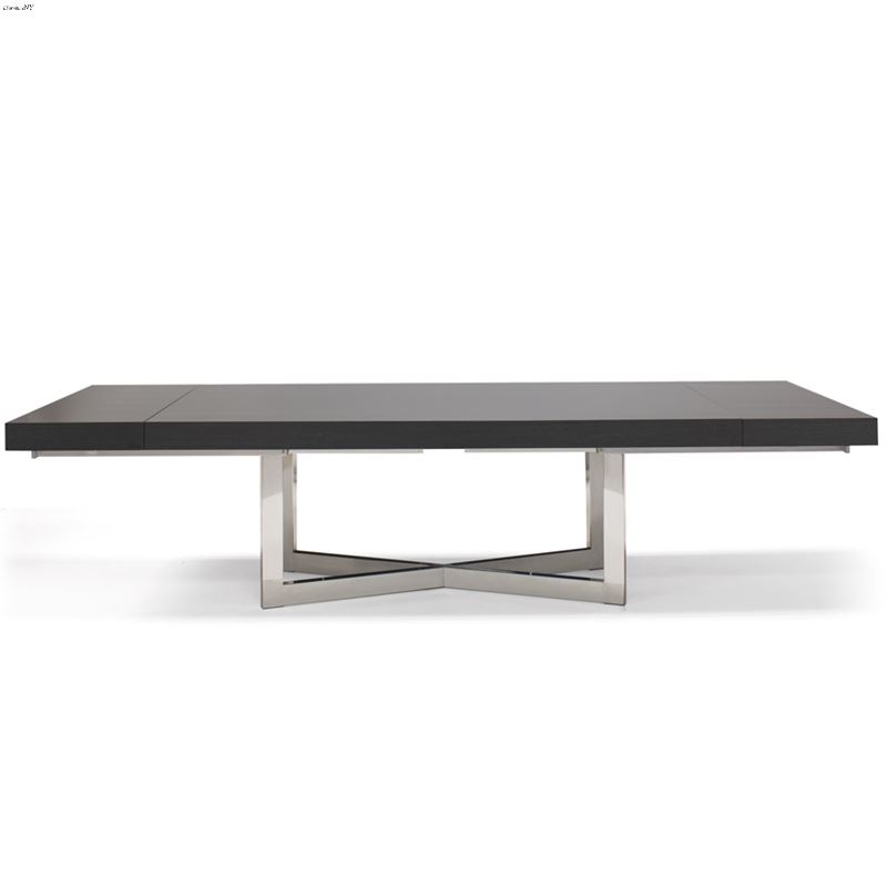 Maximo X-Base Pedestal Grey Oak Dining Table by Sh