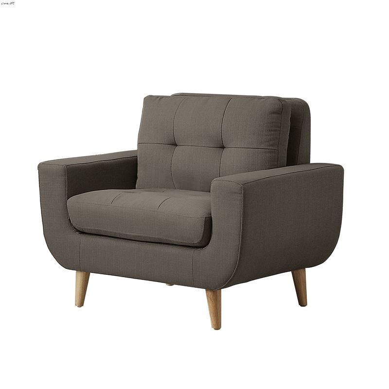 Deryn Grey Fabric Chair 8327GY-1