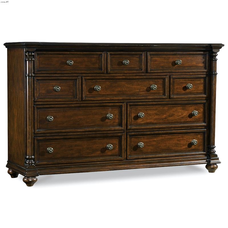 Leesburg Brown 10 Drawer Dresser 5381-90002