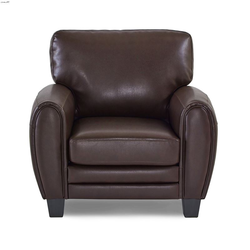 Rubin Brown Bonded Leather Chair 9734DB-1