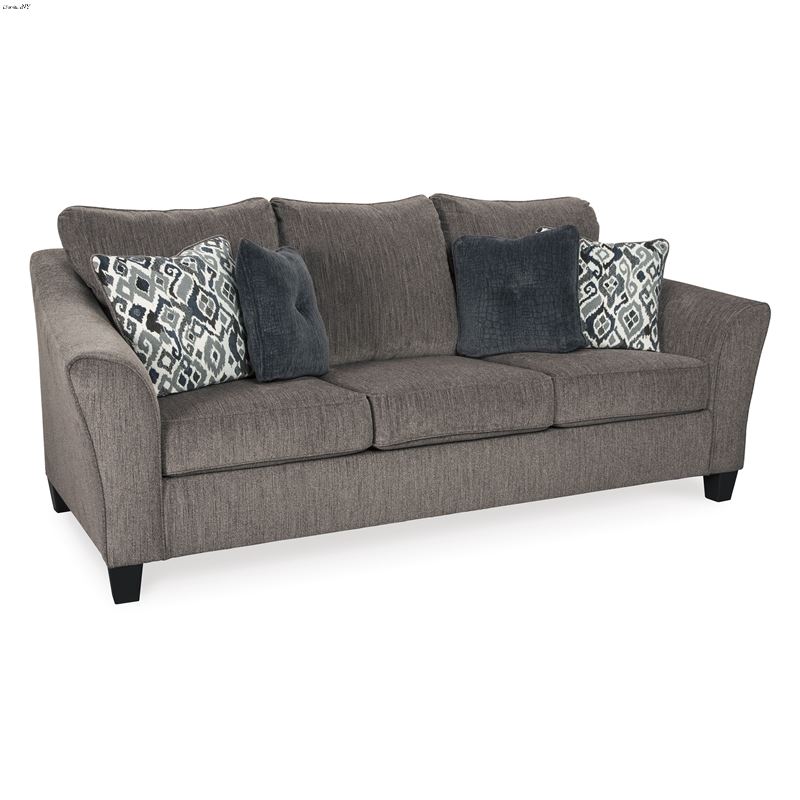 Nemoli Slate Fabric Queen Sleeper Sofa 45806