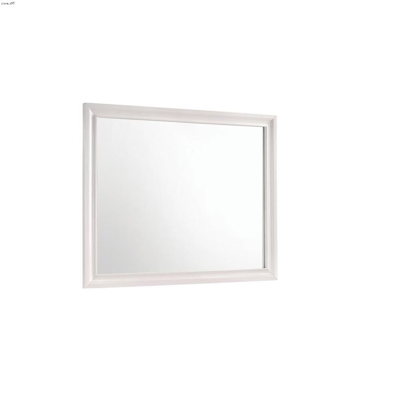 Miranda White Rectangular Mirror 205114